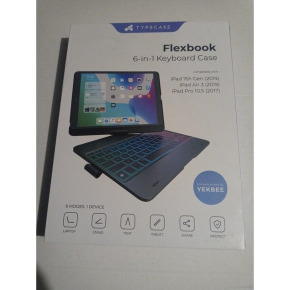 Typecase Flexbook Touch 6-in-1 Keyboard Case for iPad Pro 10.5 (2017) Ocean - Picture 7 of 16